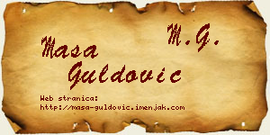 Maša Guldović vizit kartica